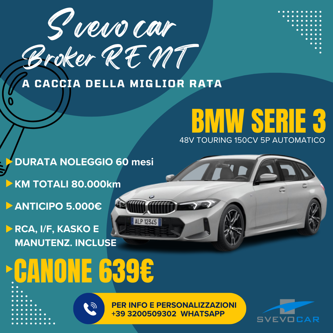 BMW SERIE3 TOURING  NOLEGGIO LUNGO TERMINE