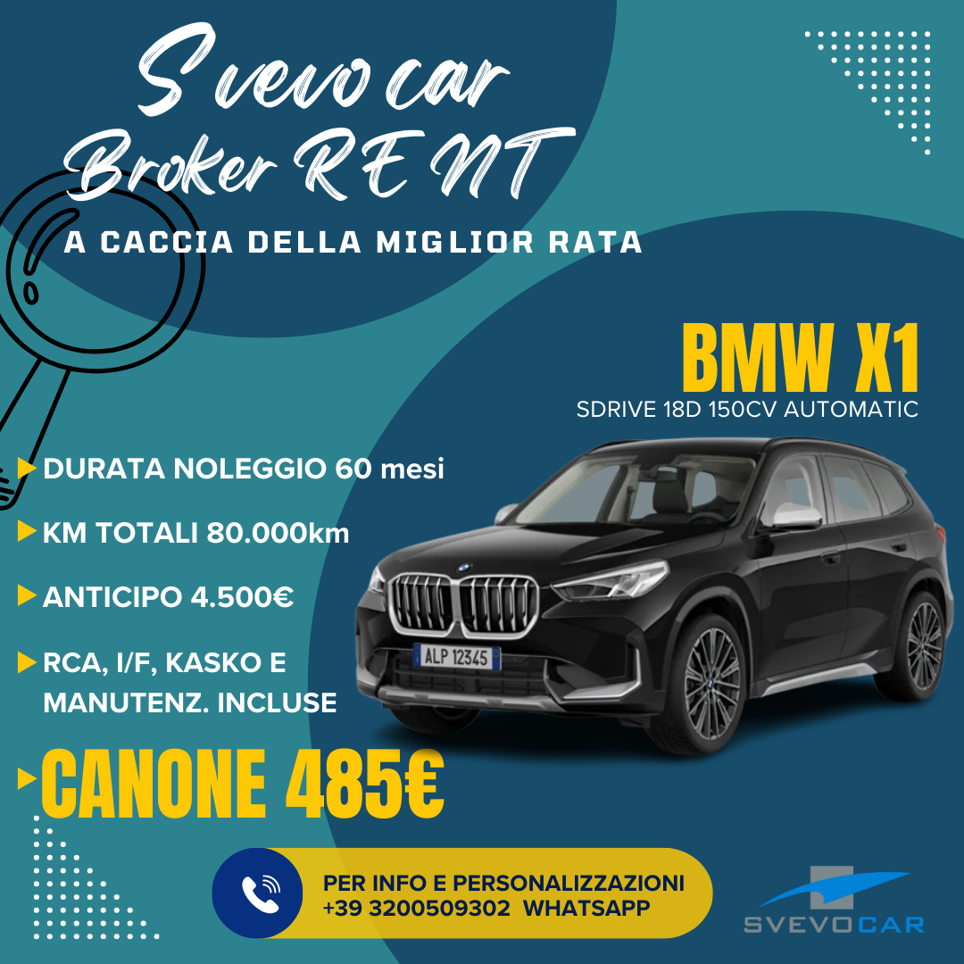 BMW X1 18D NOLEGGIO LUNGO TERMINE